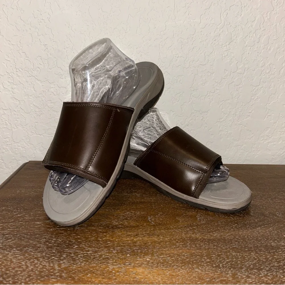 Vionic Brown Slide Sandals - Picture 10 of 10